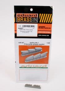 Supermarine Spitfire Mk V Three-stack Exhausts, Rounded