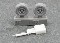 Supermarine Spitfire Mk VIII wheels, 4-spoke, w/pattern