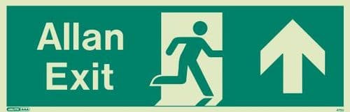 (475UR) Jalite Welsh Exit Sign Allan - Progress Forward from Here