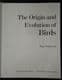 THE ORIGIN AND EVOLUTION OF BIRDS BY ALAN FEDUCCIA. 1996.