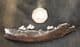 WOLF JAW WITH 3 TEETH - PLEISTOCENE, POLAND.