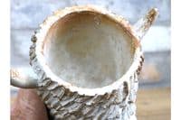 19cm Cute Highland Cow Head Planter Plant Pot Ornament Cream Gold