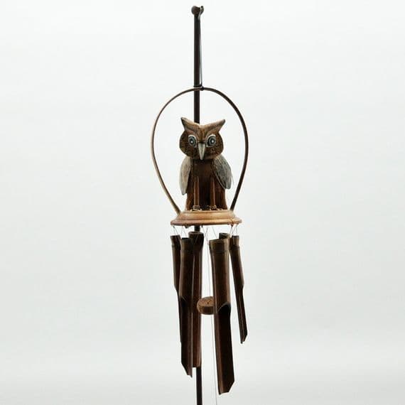 1m Owl Bamboo Windchime Dream Catcher Boys Girls Beaded New Gift Decoration