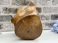 23cm Fingers Hand Carved Teak Root Wooden Bowl Fruits Nuts Pot Pourri Star Shape