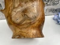 23cm Fingers Hand Carved Teak Root Wooden Bowl Fruits Nuts Pot Pourri Star Shape