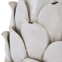 24cm Cream Ivory Artichoke Table Decoration Ornament Shelf Sitter - Shabby Chic
