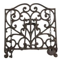 26cm Cast Iron Cookbook Recipe Book Stand Holder Brown