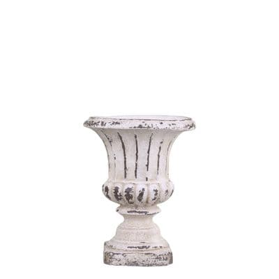 29cm Indoor Planter Plant Pot Flower Holder - Antique Shabby Chic White