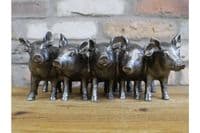 30cm Five Pig Family Planter Plant Holder Flower Pot Display Retro Ornament