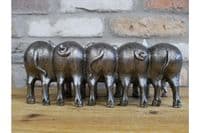 30cm Five Pig Family Planter Plant Holder Flower Pot Display Retro Ornament