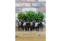 30cm Five Pig Family Planter Plant Holder Flower Pot Display Retro Ornament