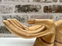 30cm Sharing Hands Wooden Fruit Bowl Jewellery Holder - Teak Root Driftwood