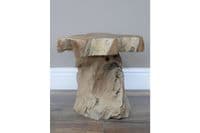 32cm Wood Teak Root Occasional Coffee Table Plant Stand