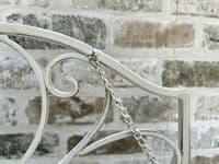 34cm White Distressed Recipe Cook Book Holder Freestanding Metal