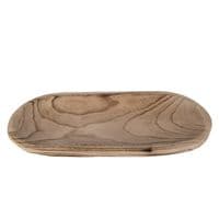 39cm Wooden Oval Bowl Serving Dish for Fruit Sweets Nuts Accessories Pot Pourri