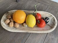 39cm Wooden Oval Bowl Serving Dish for Fruit Sweets Nuts Accessories Pot Pourri