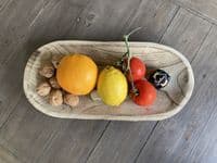 39cm Wooden Oval Bowl Serving Dish for Fruit Sweets Nuts Accessories Pot Pourri