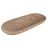 39cm Wooden Oval Bowl Serving Dish for Fruit Sweets Nuts Accessories Pot Pourri