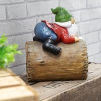 40% OFF!!! Multicoloured Welcome Garden Gnome Ornament Statue Sign 25cm Outdoor