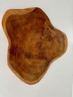 40cm Tree Slice Wooden Chopping Board Cheese Charcuterie Display Teak