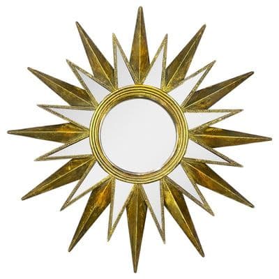 40cm Wall Mirror Star Design Round Decoration Wall Art Home Gift