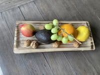 40cm Wood Rectangular Bowl Serving Dish Fruit Sweets Nuts Accessories Pot Pourri