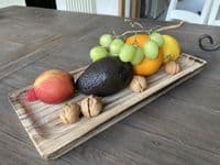 40cm Wood Rectangular Bowl Serving Dish Fruit Sweets Nuts Accessories Pot Pourri