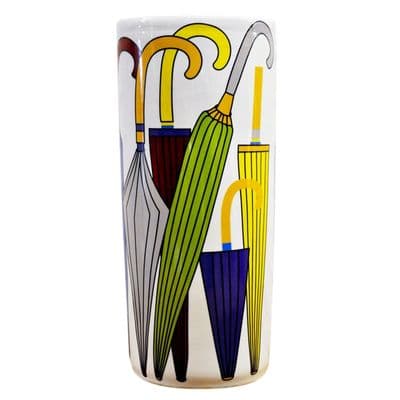 45cm Green Yellow Blue Ceramic Umbrella Stand Multicoloured Stick Holder Gift