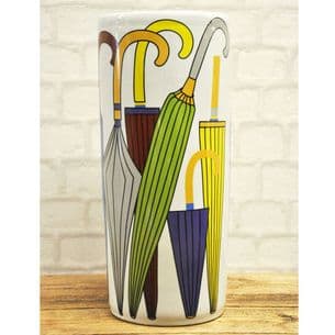 45cm Green Yellow Blue Ceramic Umbrella Stand Multicoloured Stick Holder Gift