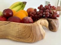 45cm Huge Heavy Charcuterie Platter Cheese Board Wooden Fruit Bowl