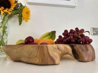 45cm Huge Heavy Charcuterie Platter Cheese Board Wooden Fruit Bowl