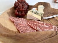 45cm Huge Heavy Charcuterie Platter Cheese Board Wooden Fruit Bowl