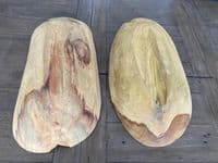 45cm Long Teak Oval Root Regualr Bowl Wood Handcarved Handmade Gift