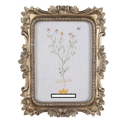 6 x 4 Picture Photo Frame Portrait Landscape Hanging Shabby Chic Champagne Gold