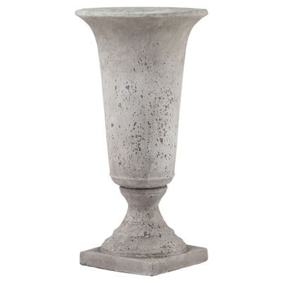 61cm Stone Effect Ceramic Urn Planter Grey Statement Piece