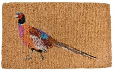 75cm Coir Doormat Pheasant Bird  Garden Outdoor Entrance Mat