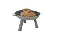 75cm Large Cast Iron Metal Firepit Fire Pit on Legs Garden Heating Gift