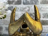Aged Gold Drunken Lobster Wine Bottle Holder Rack Novelty Fun Freestanding Gift