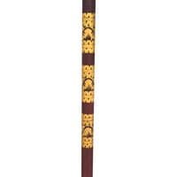 Bali Handmade Sun Parasol Hardwood Garden Umbrella Pink and Gold