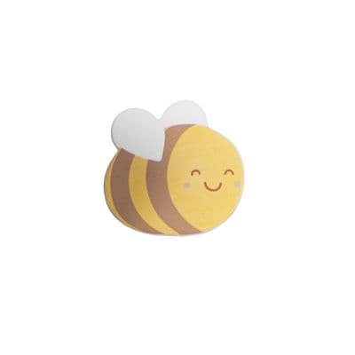 Bee Drawer Knob Cabinet Handle Yellow and White