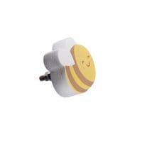 Bee Drawer Knob Cabinet Handle Yellow and White
