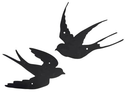 Bird Swallow Wall Decoration - Cast Iron - Garden Outdoor - One Bird Only