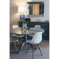 Blue White Chinese Floral Willow Oriental Ceramic Porcelain Table Light Lamp