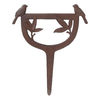 Boot Scraper with Birds - Cast Iron - Garden Outdoor -  34 cm