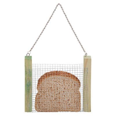 Bread Feeder Fsc 100% - Pinewood, Metal - Garden Outdoor -  17.6cm