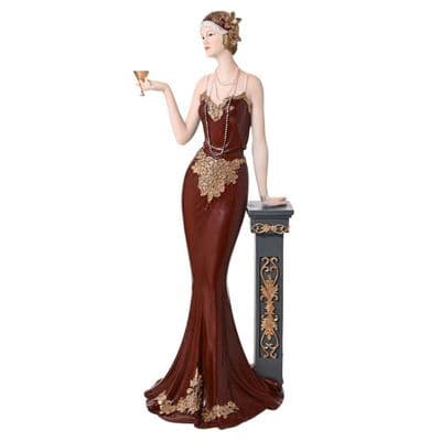 Broadway Belles Collectable Figurine Ornament Dark Berry Red Post Lola Standing