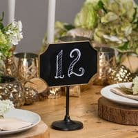 Bronze & Black Table Place Marker Mini Blackboard Chalkboard - Weddings Events
