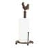 Brown Iron Kitchen Roll Paper Towel Holder Pole w Cockerel