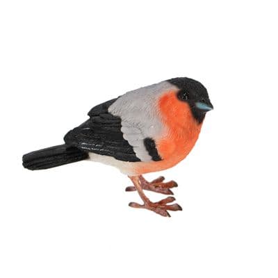 Bullfinch Bird Lifelike Ornament Statue Garden Outdoor Indoor 8cm
