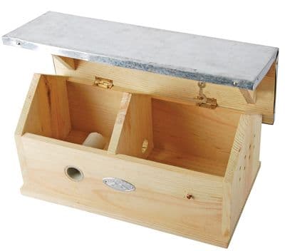 Bumble Bee House Box Bungalow Zinc Roof Pinewood FSC 100% Conservation